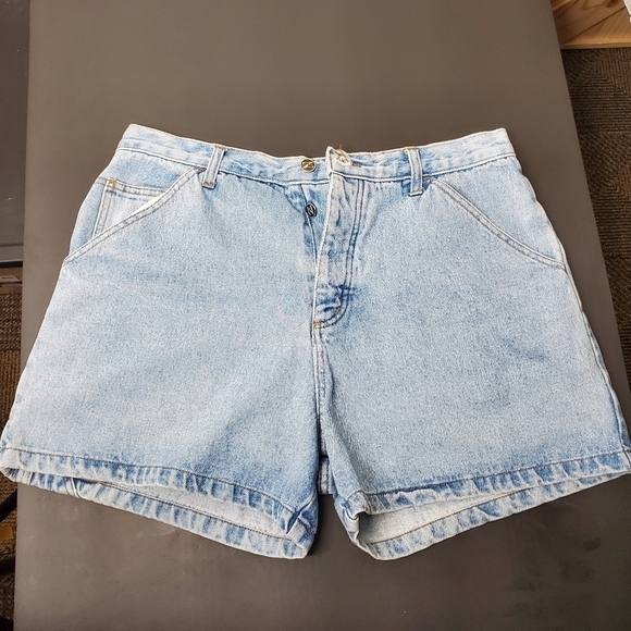 Zana Di Jean Light Wash Women's Size 13/14 Button Fly Shorts - Picture 1 of 13